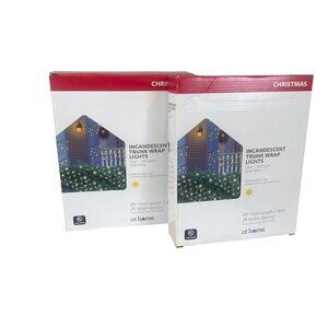 2 NEW Packages - Trunk Net Light 150 6’ x 2' Ft Clear Green Wire Indoor/outdoor